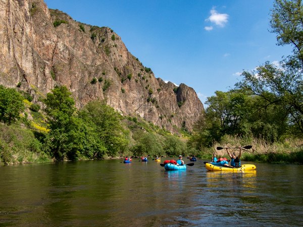 Packrafting vor dem Rotenfels